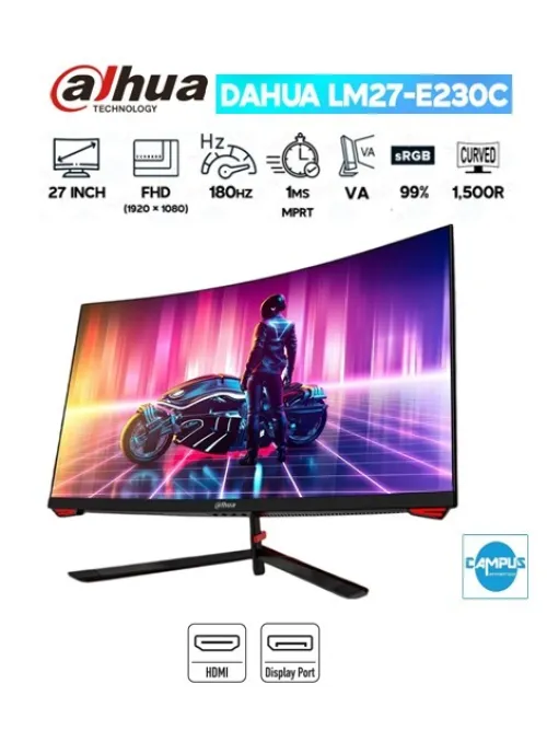Écran dahua gaming curved 28puce