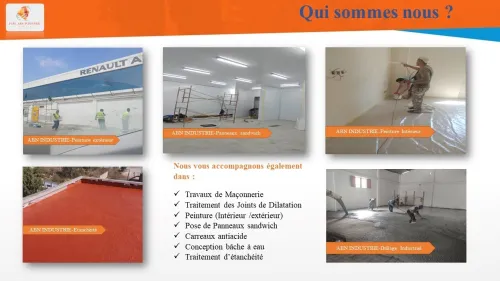 Réalisation et rénovation de sol industriel en résine époxy 