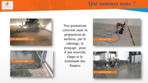 Réalisation et rénovation de sol industriel en résine époxy 