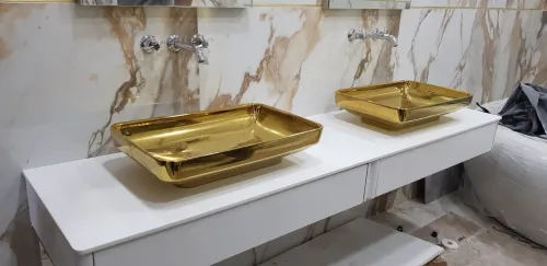 CORIAN PLAN VASQUE LAVABO 