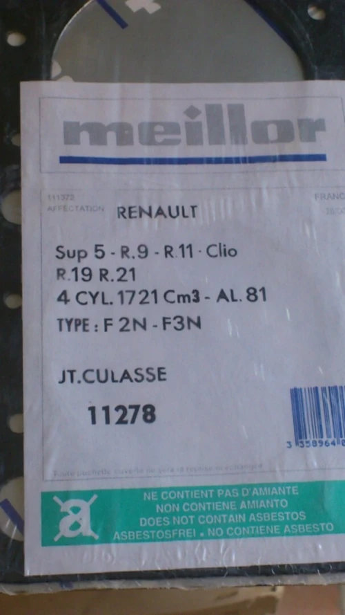 Joint culasse PSA et volvo S40/340 MEILLOR