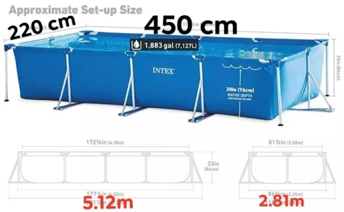 Piscine INTEX 450x220x84 cm 
