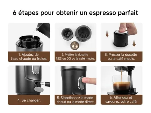 HiBREW H4A plus cafetière mobile 3 en 1 