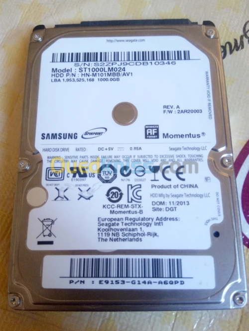 Hard disk Samsung/Seagate 1 Terra