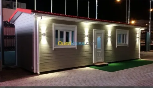 Chalet Près fabriqué. Cabines Sahariennes . Roulotte, فرف صحراوية.