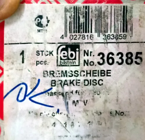 DISQUE DE FREIN BWM 