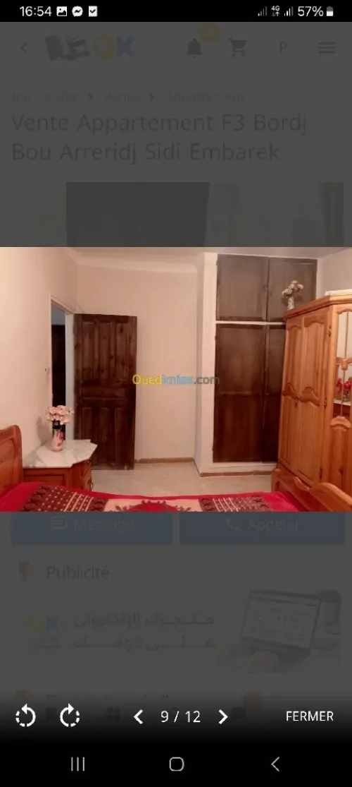 Vente Appartement F3 Bordj Bou Arreridj Sidi embarek