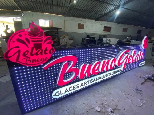 Fabrication panneaux publicitaires et lettres lumineuse 