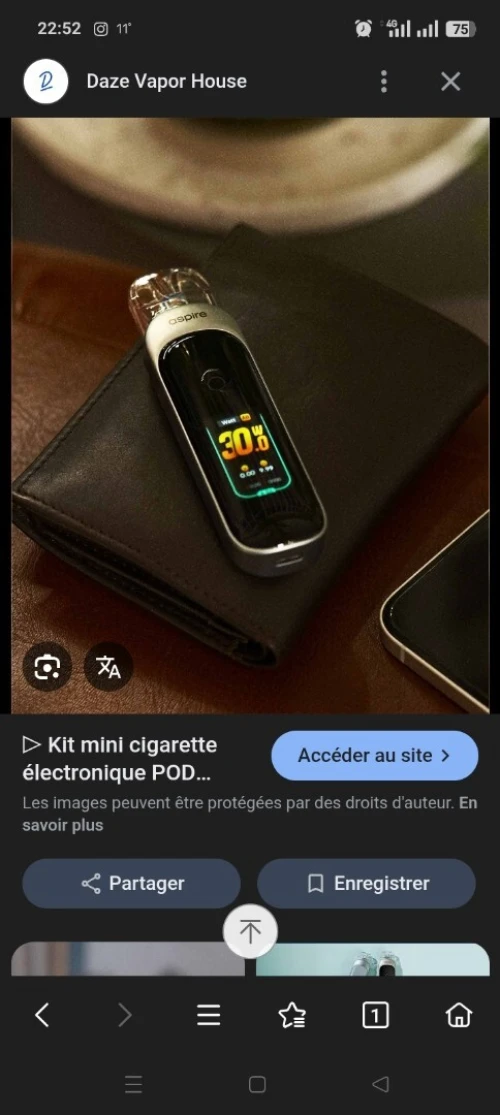 Cigarette électronique aspire pixo