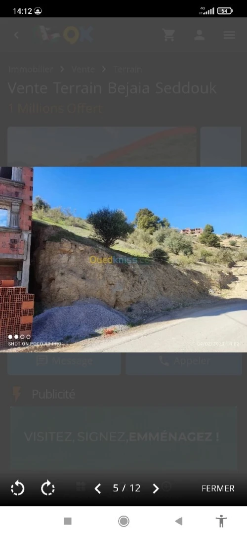 Vente Terrain Béjaïa Seddouk