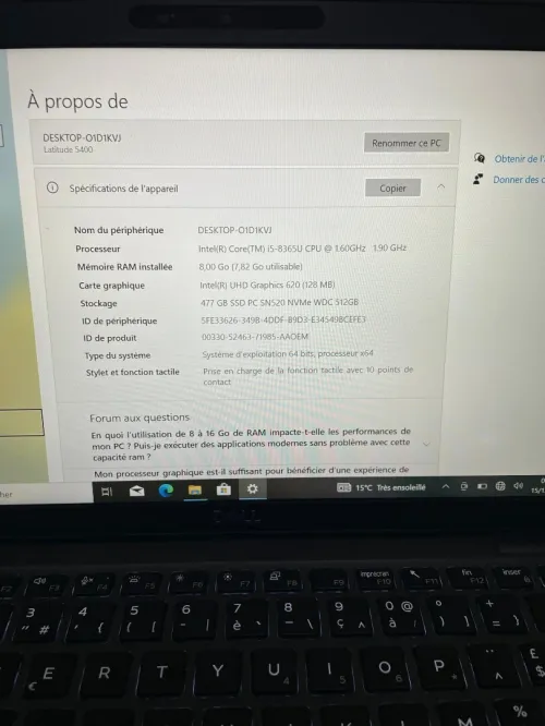 Dell latitude 5400 européen
