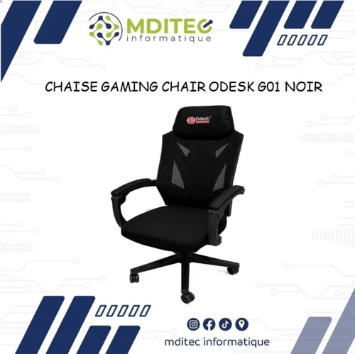 CHAISE GAMING CHAIR ODESK G01 NOIR