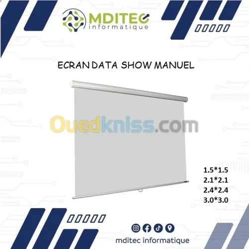 ECRAN DATA SHOW MOTORISE & MANUEL