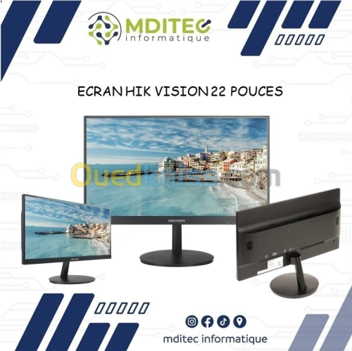 ECRAN HIKVISION 22 POUCES