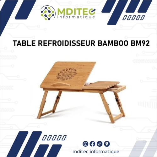 Refroidisseur LAPTOP BAMBOU+VENTILO-BM92