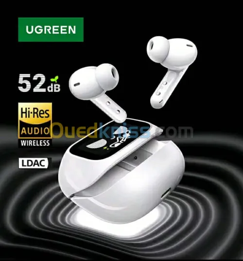 UGREEN-EchoBuds Magic Bluetooth écran intelligent LCD ANC, 52dB