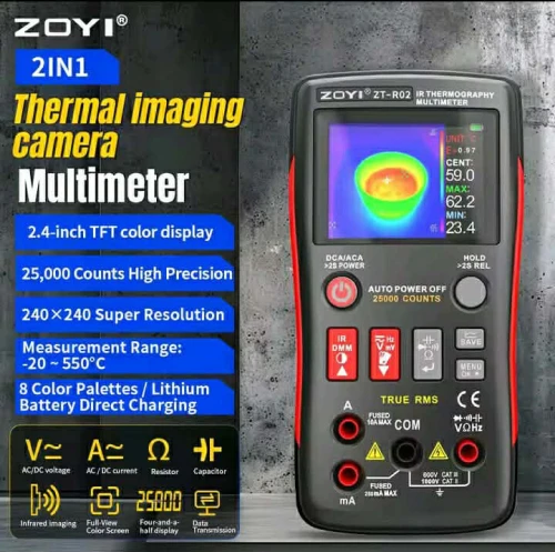 ZOYI ZT-R02 multimètre à imagerie thermique 2-en-1