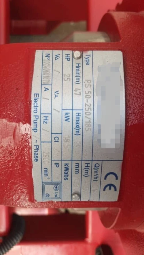 moto pompe incendie diesel