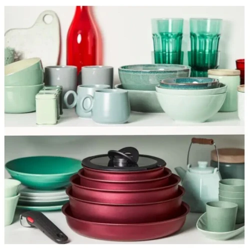 Tefal Batterie De Cuisine Ingenio Daily Chef Rouge 8 pièces