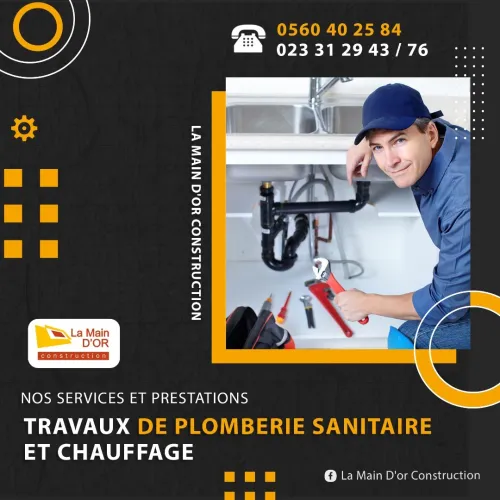  Travaux de : maçonnerie , d’assainissement , d’étanchéité , installation Gaz ..