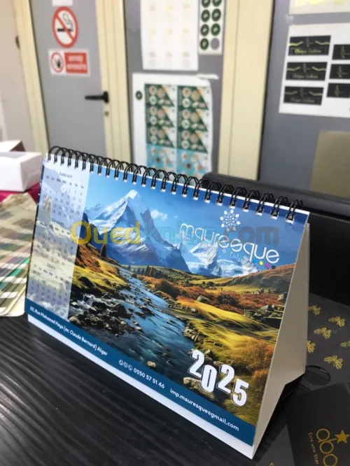 Calendrier chevalet spécifique 