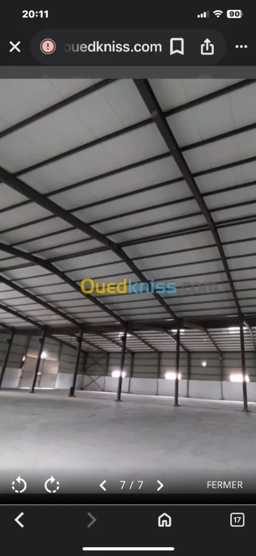Location Hangar - Usine Sétif Setif