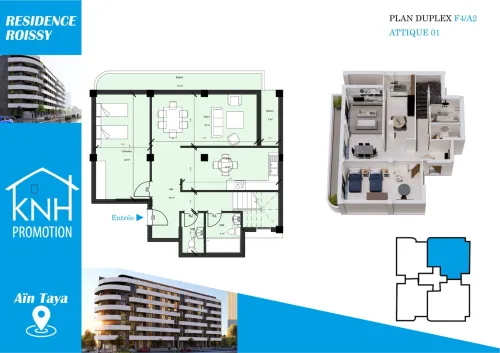 Vente Appartement F4 Alger Ain taya