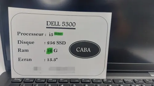 حاسوب محمول  Laptop dell 5300