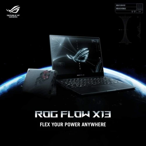 ASUS ROG FLOW X13 2022/RYZEN 7-6800HS 5GHZ/RAM 32GB DDR5/512GB SSD/RTX 3050 4GB ECRAN X360 TACTILE