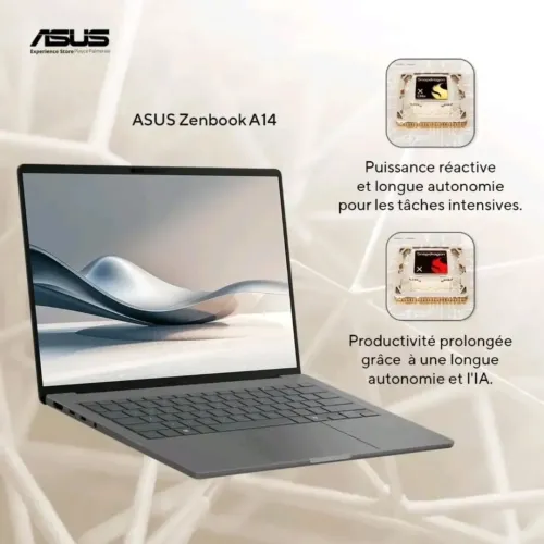 ASUS  ZENBOOK A14 OLED 2025/SNAPDRAGON X12 5.5GHZ/16GB/512GB SSD/14 POUCE 3K  OLED