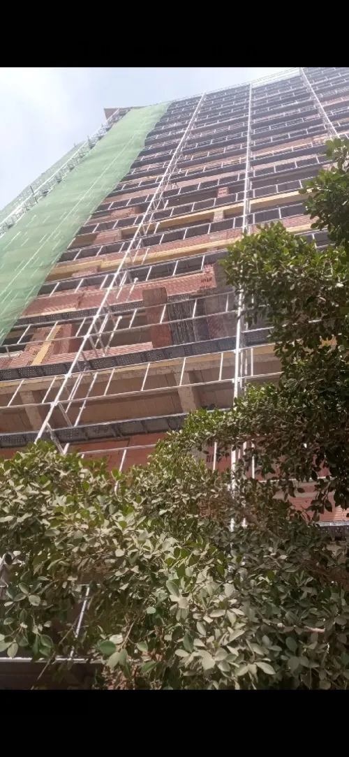 échafaudage façade mono couche 