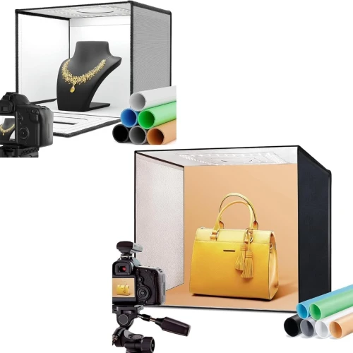    Boit studio photo raleno 50x50x50 cm light box صندوق تصوير احترافي مثالي لتصوير المنتجات