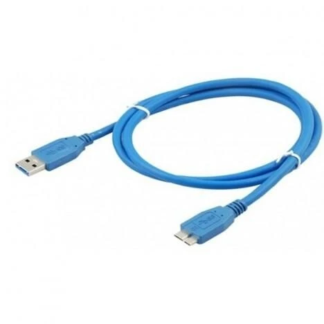 Cable Usb 3.0 pour Disque Dur Externe 1.5M Bleu