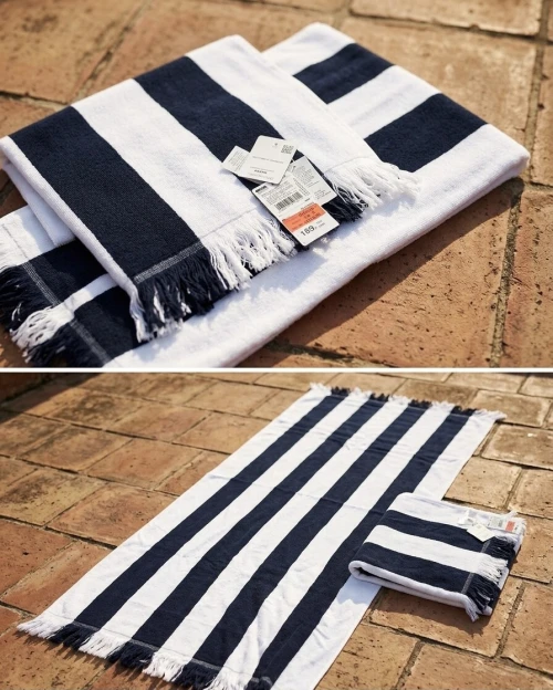 serviettes de plage de la célèbre marque Women Secret سرابت تاع البحر ماركة إسبانية كابة