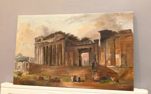 Style: Peinture à l'huile لوحة زيتية لمنظر طبيعي