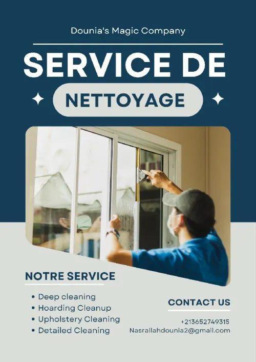 Fourniture de services de nettoyage