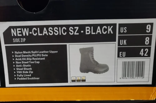 New Classic SIDEZIP Magnum uniform boots- ---------  