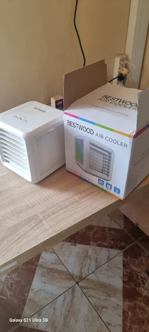 Mini climatiseur bestwood 3 vitesse avec deux reservoir et led