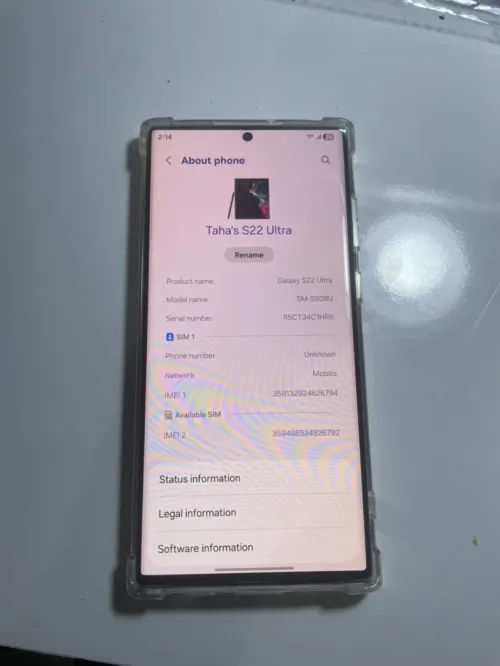 Samsung S22 Ultra