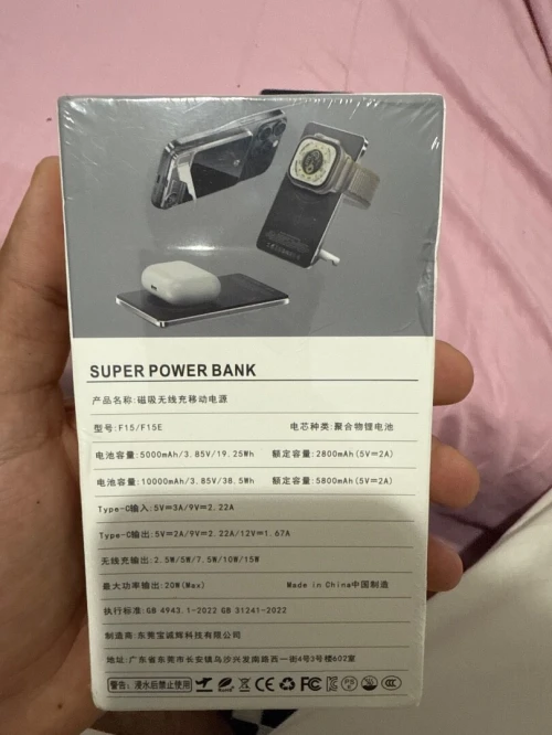 Power Bank Magnétique Sans Fil 20W avec Support