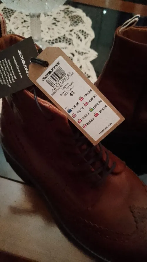 Bottes cuir cognac jack& Jones 