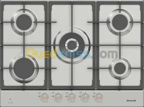 plaque de cuisson brandt 5 feux inox gaz