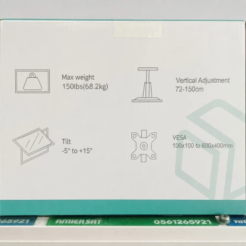 Support tv plafond pivotant - FIXE  FIDEL T70  32" - 80" POUSSE