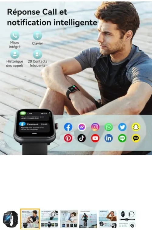 "APEX FIT Plus : La Montre Connectée Ultime pour un Style de Vie Actif et Connec