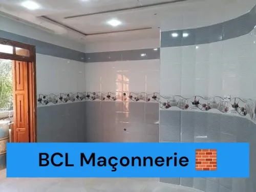 Maçonnerie Macon faience dalle de sol 
