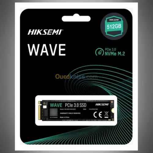 HIKSEMI WAVE NVME M.2 - 512GB - DISQUE DUR SSD - PCIe 3.0 GEN 3 - 2500MB/s - PC & LAPTOP - BLACK