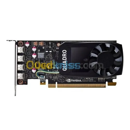 HP NVIDIA QUADRO P1000 - GDDR5 4GB 4K - DISPLAYPORT 1.4 - LOW PROFILE - PCIE 3.0 - BLACK 