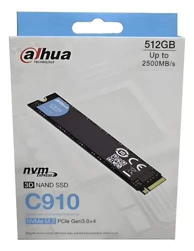 DAHUA C910 512GB - DISQUE DUR SSD INTERNE SSD NVME GEN 3 - PCIE M.2 - HIGH SPEED - NAND - BLACK