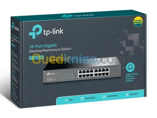 TP-LINK TL-SG1016D - Switch 16 ports 1000 Mbps - Gigabit 