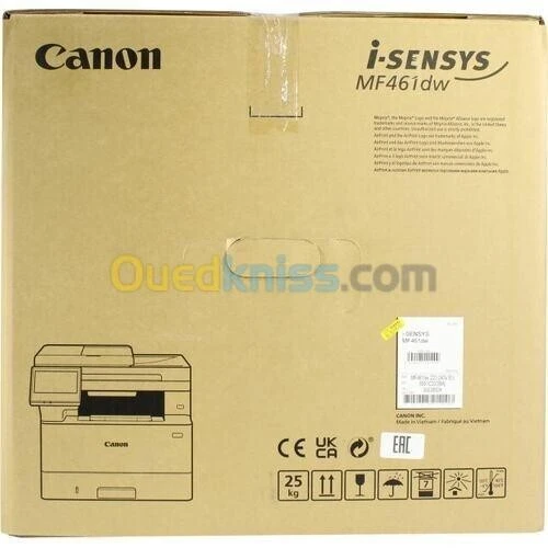 CANON I-SENSYS MF461 DW - Laser - Monochrome - 36 ppm -  A4 - WIFI - Réseaux - Recto Verso - 
